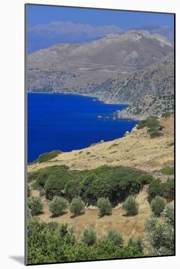 Landscape around Triopetra Beach, South Crete Coast. Wild Coast. Libyan Sea. Crete, Greece.-null-Mounted Giclee Print