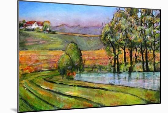 Landscape Art Scenic Fields Painting-Blenda Tyvoll-Mounted Art Print
