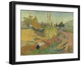 Landscape at Arles, 1888-Paul Gauguin-Framed Giclee Print