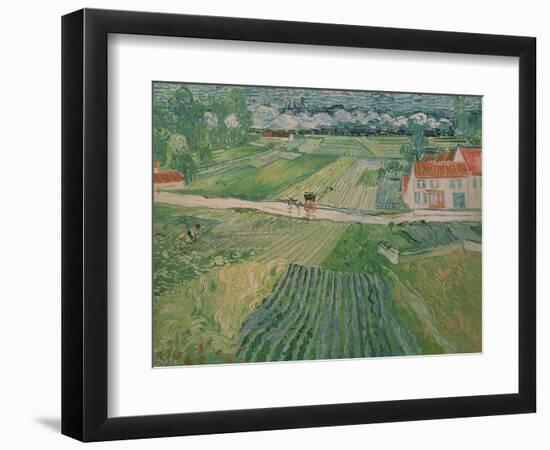 Landscape at Auvers after the Rain, c.1890-Vincent van Gogh-Framed Premium Giclee Print