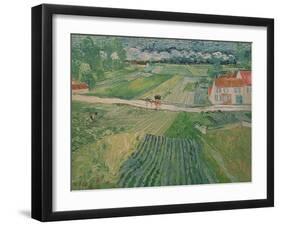 Landscape at Auvers after the Rain, c.1890-Vincent van Gogh-Framed Giclee Print