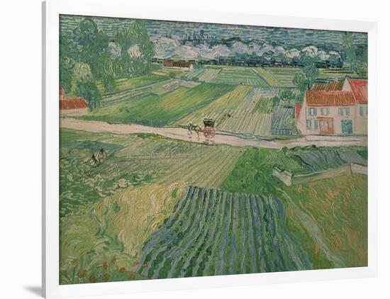 Landscape at Auvers after the Rain, c.1890-Vincent van Gogh-Framed Giclee Print