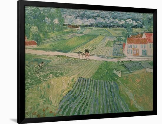 Landscape at Auvers after the Rain, c.1890-Vincent van Gogh-Framed Giclee Print