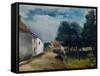 Landscape at Auvers-Maurice de Vlaminck-Framed Stretched Canvas