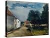 Landscape at Auvers-Maurice de Vlaminck-Stretched Canvas