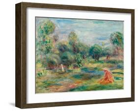 Landscape at Cagnes, C. 1907-1908-Pierre-Auguste Renoir-Framed Giclee Print