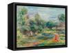 Landscape at Cagnes, C. 1907-1908-Pierre-Auguste Renoir-Framed Stretched Canvas