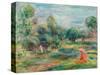 Landscape at Cagnes, C. 1907-1908-Pierre-Auguste Renoir-Stretched Canvas