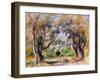 Landscape at Cagnes-Pierre-Auguste Renoir-Framed Giclee Print