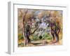 Landscape at Cagnes-Pierre-Auguste Renoir-Framed Giclee Print