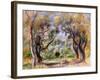 Landscape at Cagnes-Pierre-Auguste Renoir-Framed Giclee Print