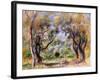 Landscape at Cagnes-Pierre-Auguste Renoir-Framed Giclee Print