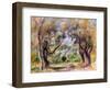 Landscape at Cagnes-Pierre-Auguste Renoir-Framed Giclee Print