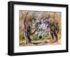 Landscape at Cagnes-Pierre-Auguste Renoir-Framed Giclee Print