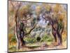 Landscape at Cagnes-Pierre-Auguste Renoir-Mounted Giclee Print