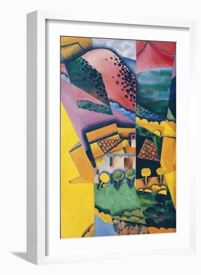 Landscape at Ceret, 1913-Juan Gris-Framed Giclee Print