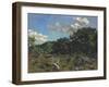 Landscape at Chailly, 1865-Jean Frederic Bazille-Framed Giclee Print