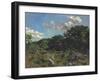 Landscape at Chailly, 1865-Jean Frederic Bazille-Framed Giclee Print