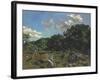 Landscape at Chailly, 1865-Jean Frederic Bazille-Framed Giclee Print