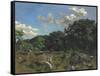 Landscape at Chailly, 1865-Jean Frederic Bazille-Framed Stretched Canvas