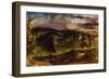 Landscape at Champrosay-Eugene Delacroix-Framed Giclee Print