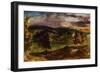 Landscape at Champrosay-Eugene Delacroix-Framed Giclee Print