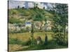 Landscape at Chaponval, 1880-Camille Pissarro-Stretched Canvas