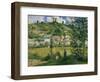 Landscape at Chaponval, 1880-Camille Pissarro-Framed Giclee Print