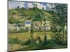 Landscape at Chaponval, 1880-Camille Pissarro-Mounted Giclee Print