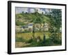 Landscape at Chaponval, 1880-Camille Pissarro-Framed Giclee Print