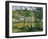 Landscape at Chaponval, 1880-Camille Pissarro-Framed Giclee Print