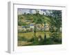 Landscape at Chaponval, 1880-Camille Pissarro-Framed Giclee Print