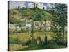 Landscape at Chaponval, 1880-Camille Pissarro-Stretched Canvas