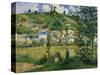 Landscape at Chaponval, 1880-Camille Pissarro-Stretched Canvas