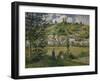 Landscape at Chaponval, 1880-Camille Pissarro-Framed Giclee Print