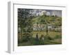 Landscape at Chaponval, 1880-Camille Pissarro-Framed Giclee Print