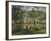 Landscape at Chaponval, 1880-Camille Pissarro-Framed Giclee Print