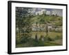 Landscape at Chaponval, 1880-Camille Pissarro-Framed Giclee Print