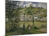 Landscape at Chaponval, 1880-Camille Pissarro-Mounted Giclee Print