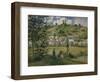 Landscape at Chaponval, 1880-Camille Pissarro-Framed Giclee Print