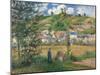 Landscape at Chaponval (Val d'Oise)-Camille Pissarro-Mounted Art Print