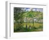 Landscape at Chaponville, 1880-Camille Pissarro-Framed Giclee Print