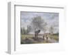 Landscape At Coubron-Jean-Baptiste-Camille Corot-Framed Art Print