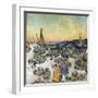 Landscape at Dusk (Saint Remy or Saint-Remy). Painting by Vincent Van Gogh (1853-1890), 1889. Oil O-Vincent van Gogh-Framed Giclee Print