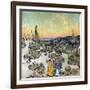 Landscape at Dusk (Saint Remy or Saint-Remy). Painting by Vincent Van Gogh (1853-1890), 1889. Oil O-Vincent van Gogh-Framed Giclee Print