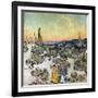 Landscape at Dusk (Saint Remy or Saint-Remy). Painting by Vincent Van Gogh (1853-1890), 1889. Oil O-Vincent van Gogh-Framed Giclee Print