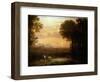 Landscape at Dusk-Claude Lorraine-Framed Giclee Print