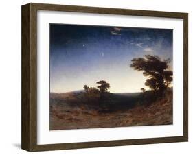 Landscape at Dusk-John Martin-Framed Giclee Print