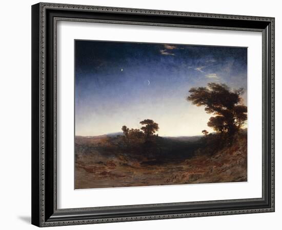 Landscape at Dusk-John Martin-Framed Giclee Print