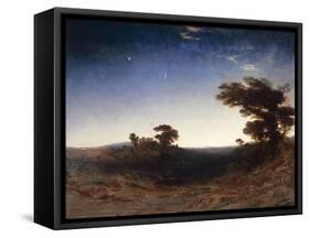 Landscape at Dusk-John Martin-Framed Stretched Canvas